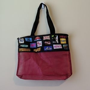 Broadway Playbill Zippered Beach Tote